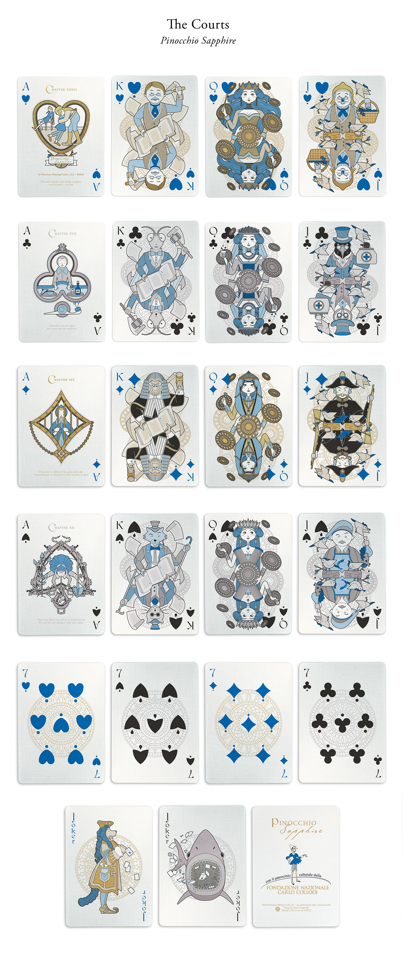 Playing Cards Poker pinocchio Custom Playing Cards ILLUSTRATION  Vector Illustration Character design  print design  Kickstarter crowdfunding