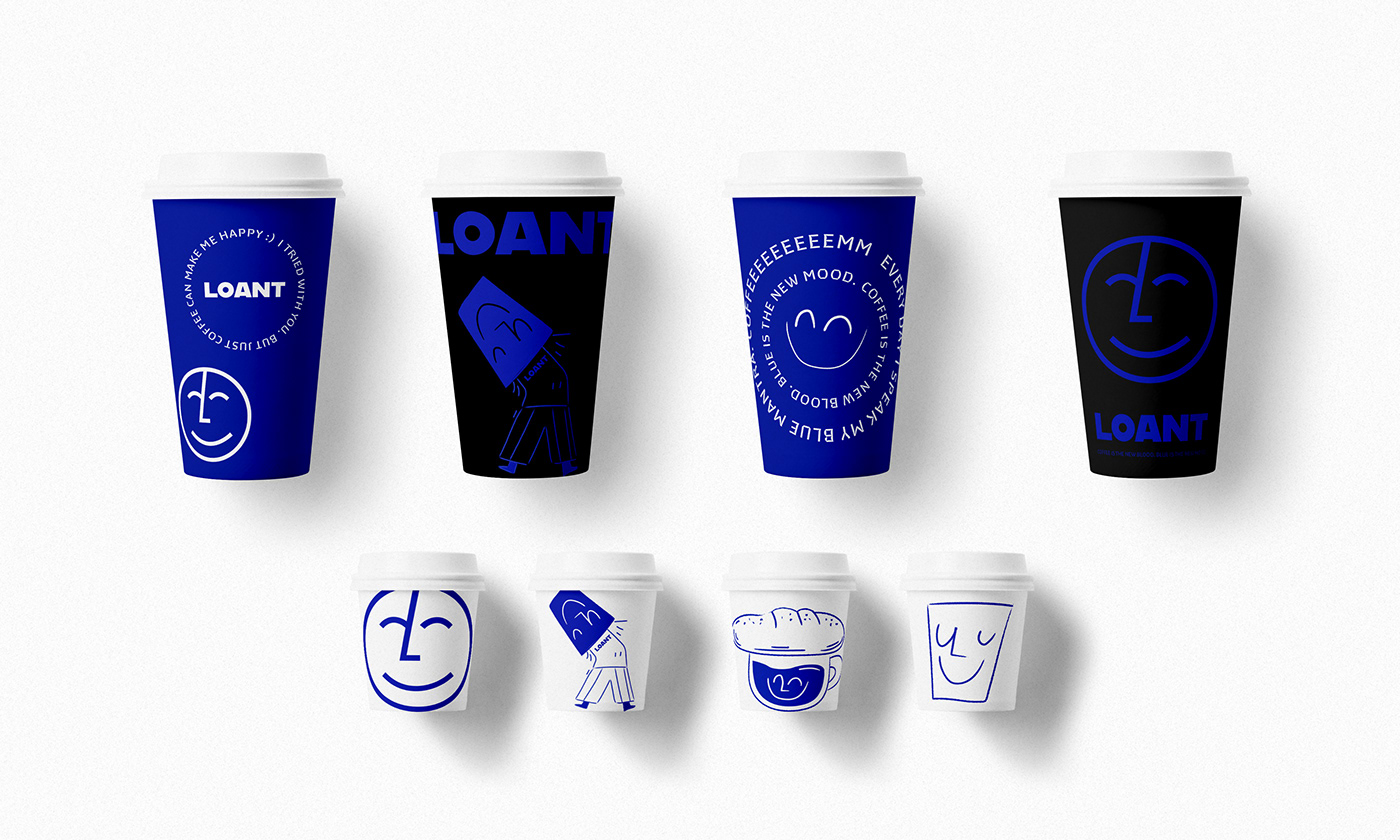 Coffee branding  brbauen coffee shop happiness identity ILLUSTRATION  inspiration logo visual identity
