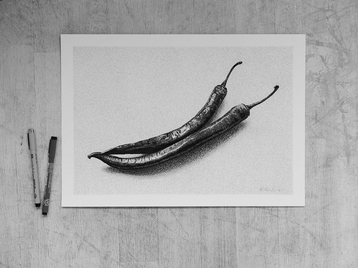 still life black and white daily life Drawing 