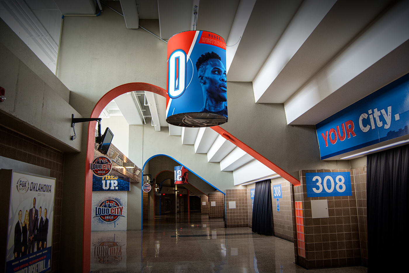 thunder oklahoma city OKC NBA social Signage digital branding  campaign basketball