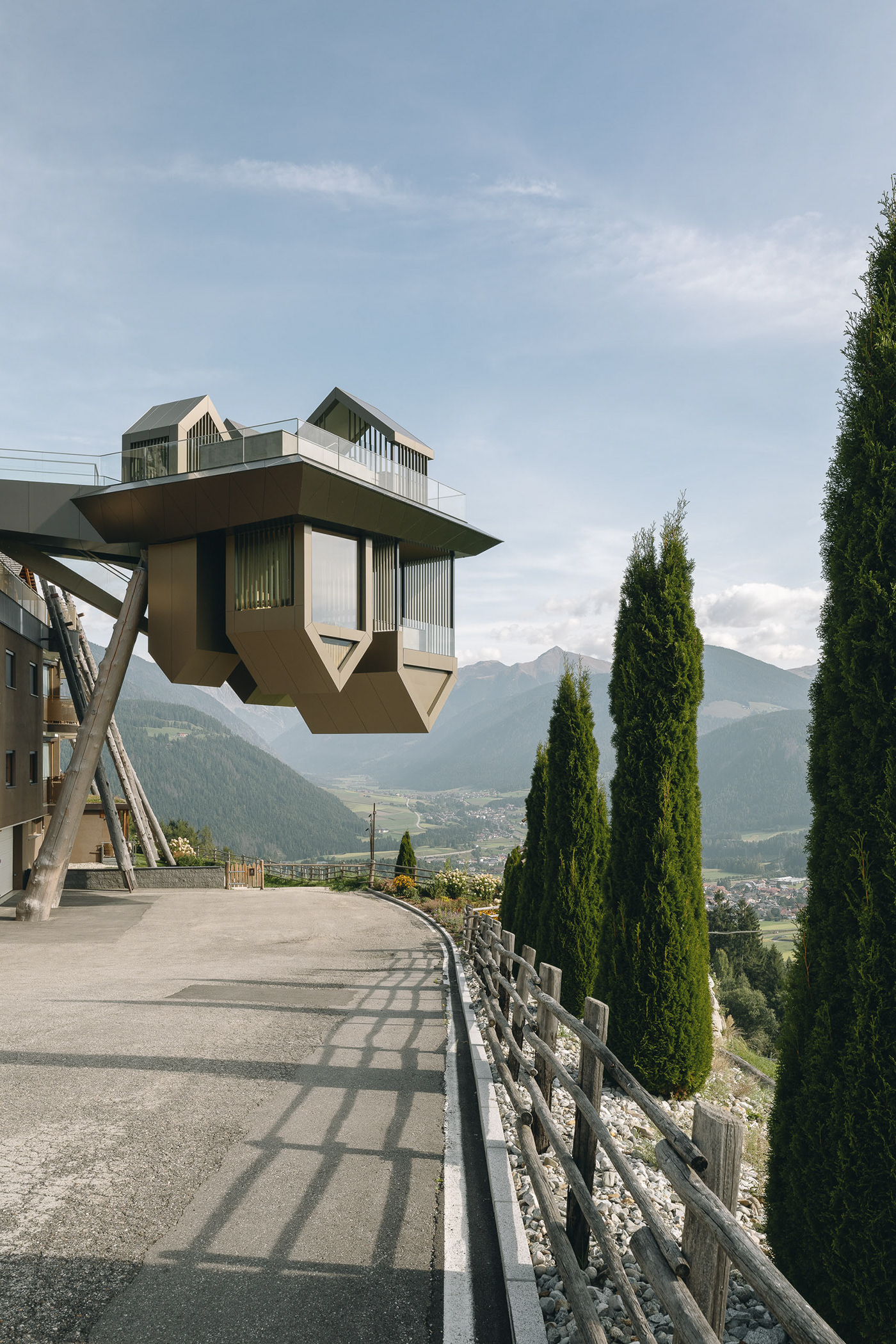hotel Italy dolomites architecture noa network of architects olang south tyrol спа