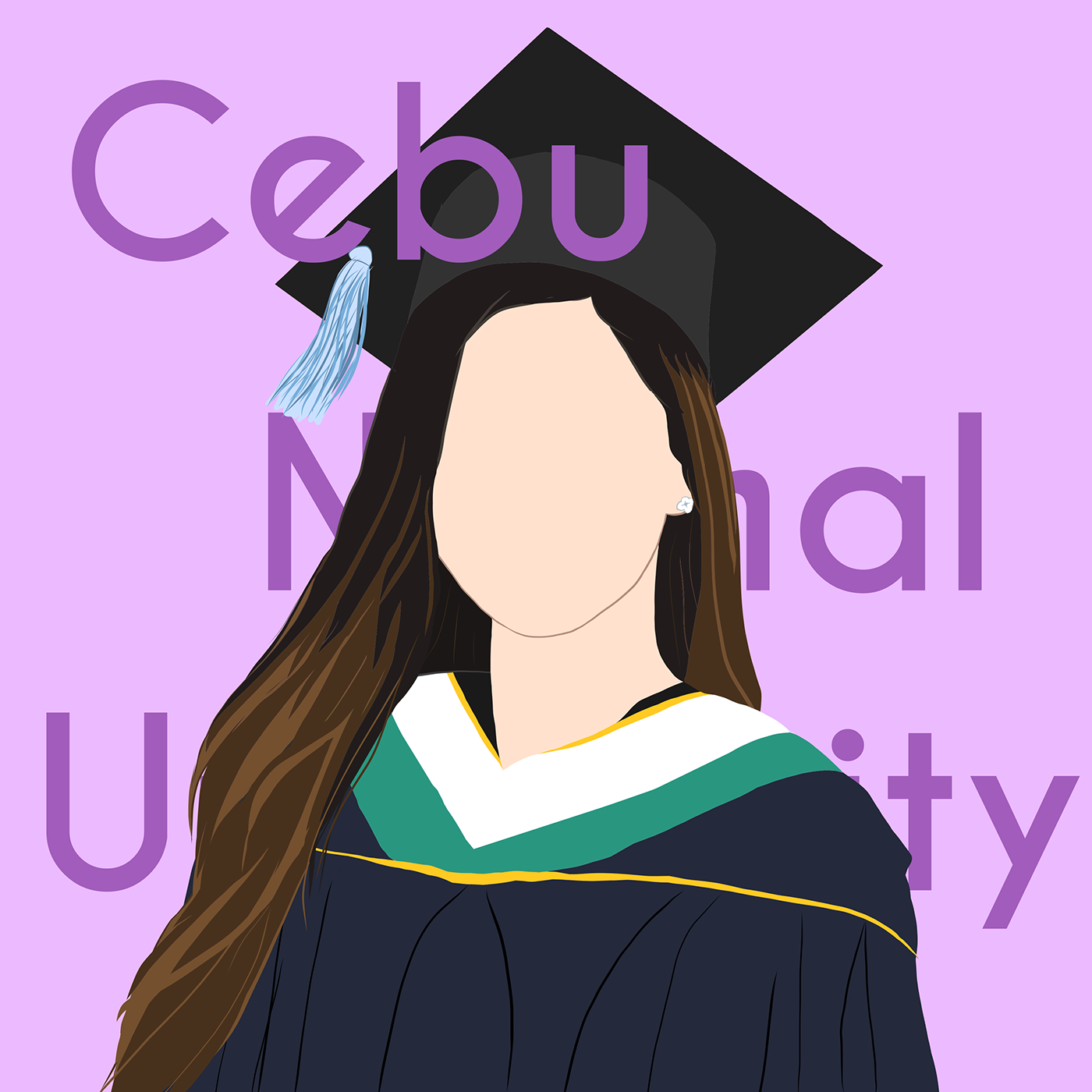 Digital Art  nursing photoshop outline art portrait cebu normal university graduation school philippines cebu