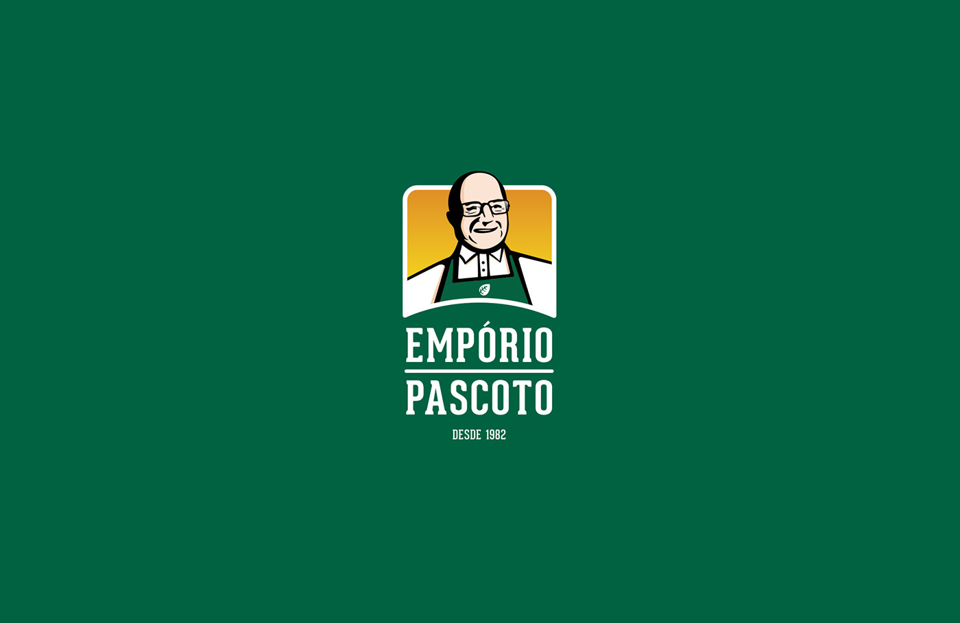 rebranding branding  Health Food  Emporio pascoto Nature green yellow store