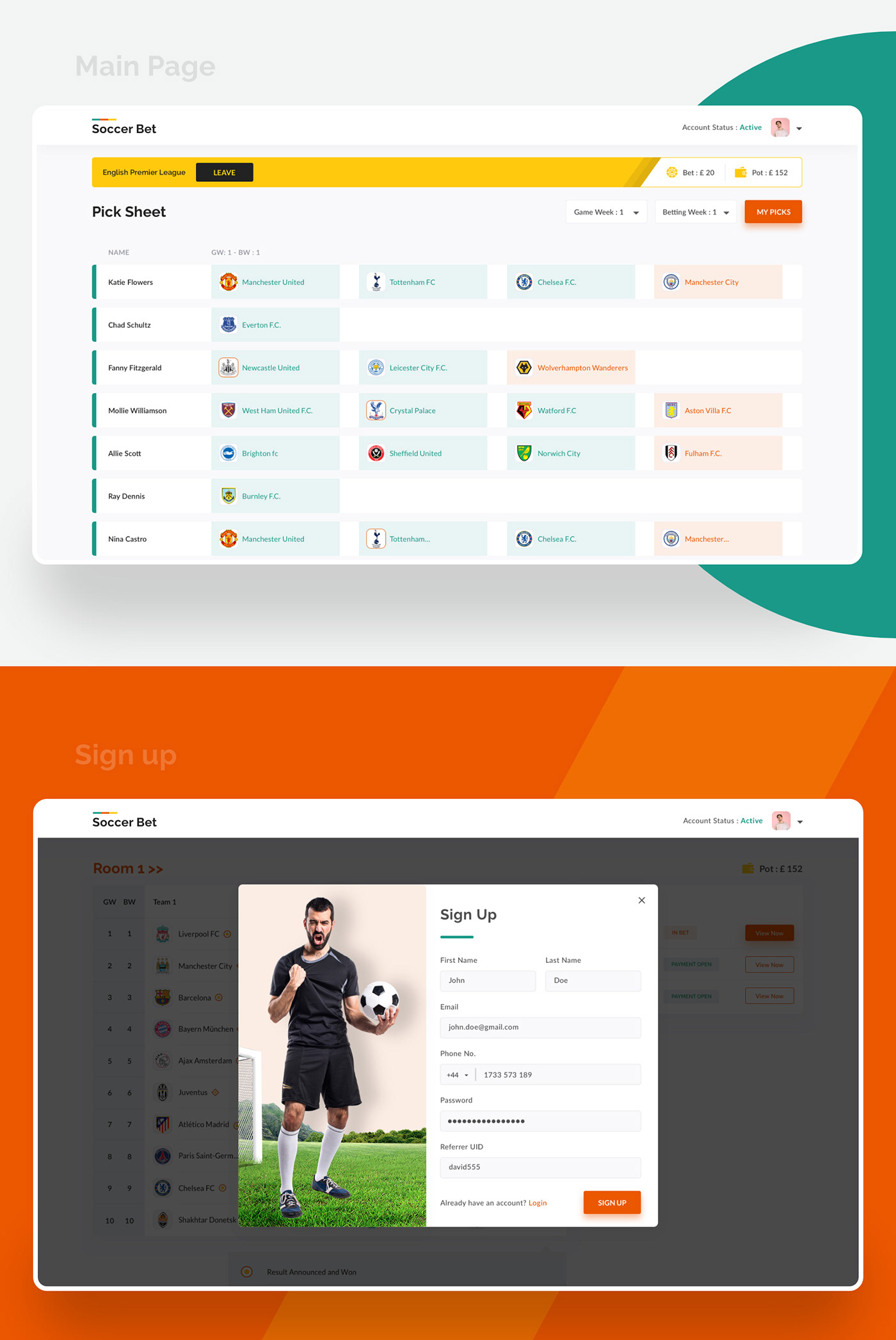 betting website soccer Soccer Betting ui design UI/UX user interface Web Design  Website Website Design website development