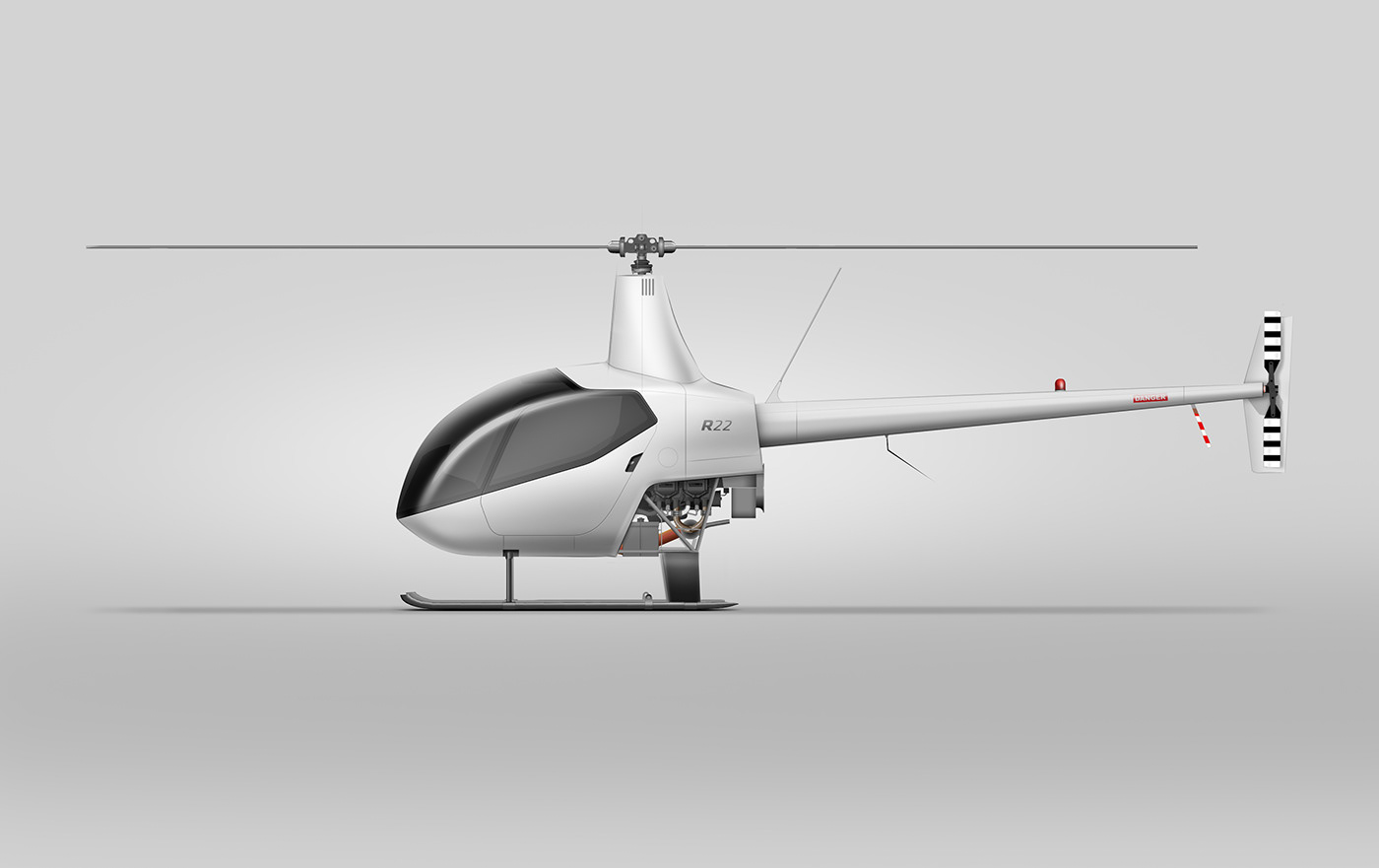 Aircraft aviation design heli helicopter R22 Robinson