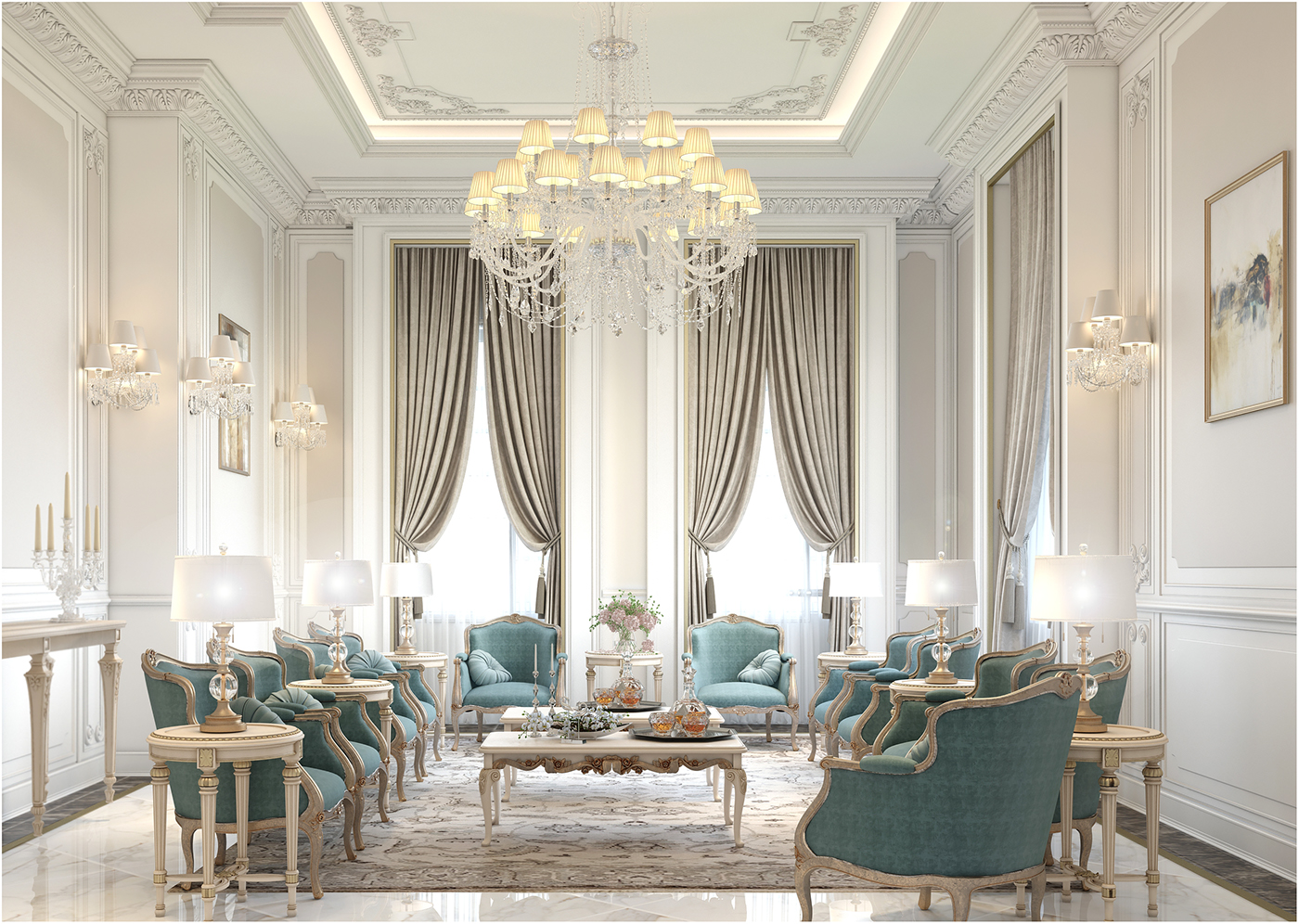 Interior Classic rich light Villa luxury Savio Firmino