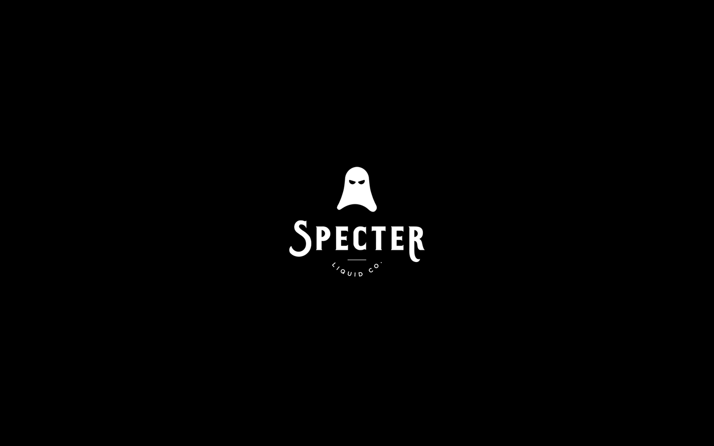 specter branding  visual identity juice Vape branding vape juice logo ghost ghost logo Vape Logo
