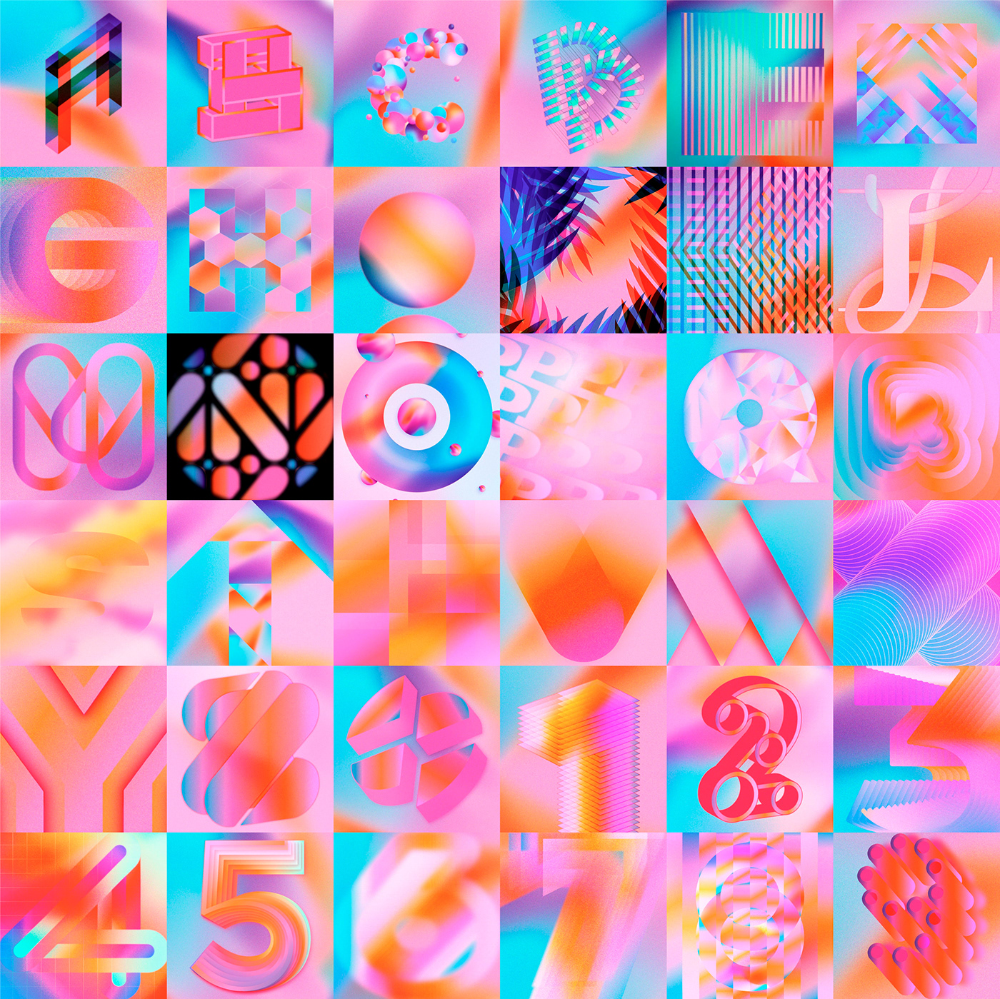 typography   fontdesign 36days 36daysoftype gradient grain lettering pattern type alphabet