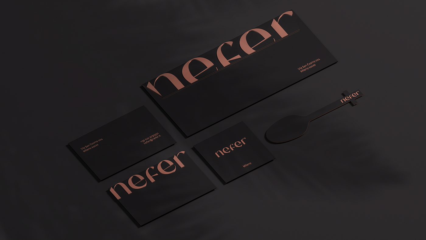 black and gold Logo Design NEFER packaging design perfume product design  female luxuries egypt luxurious