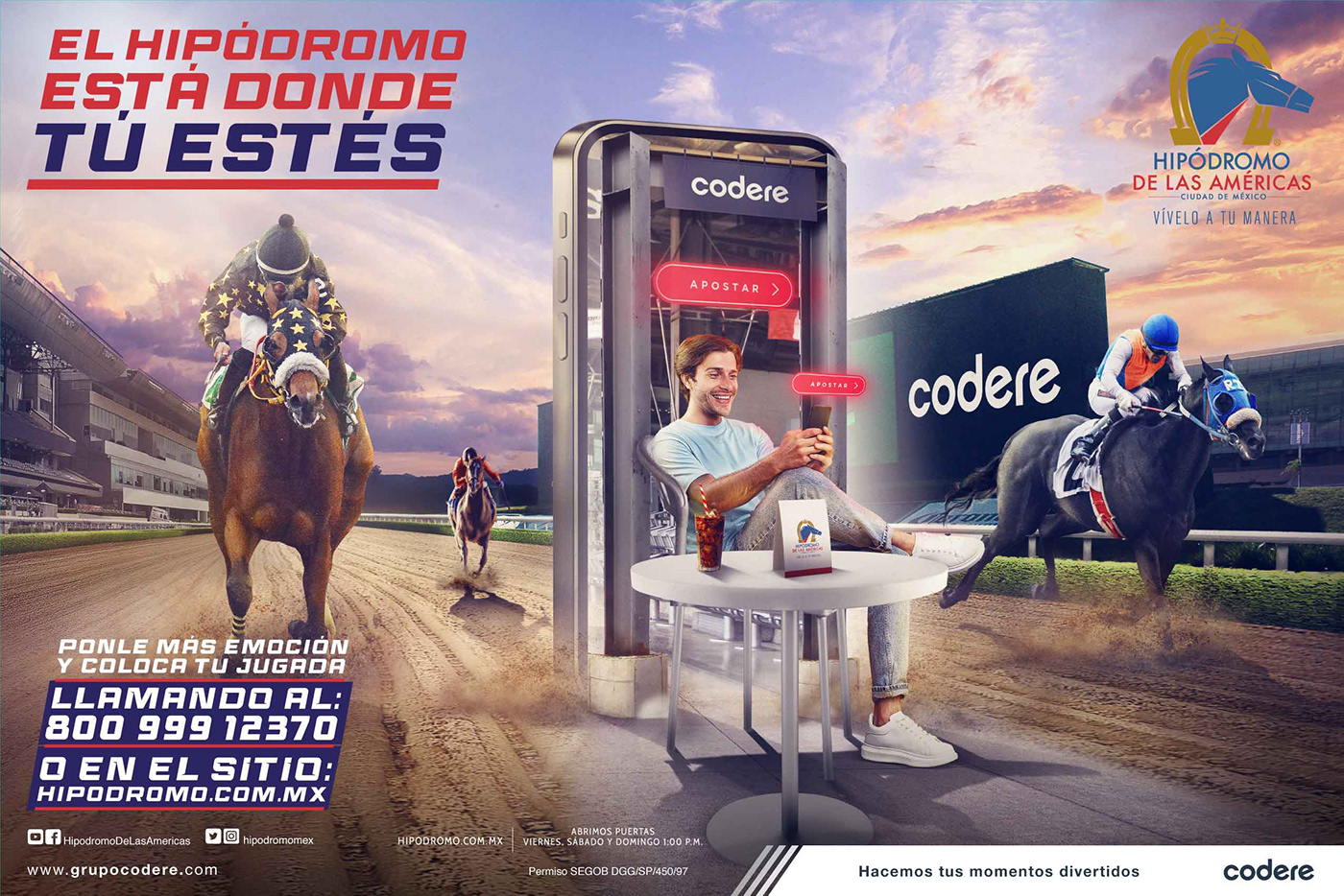advertasing apuestas diseño gráfico hipodromo horse latam Photography  publicidad race speed