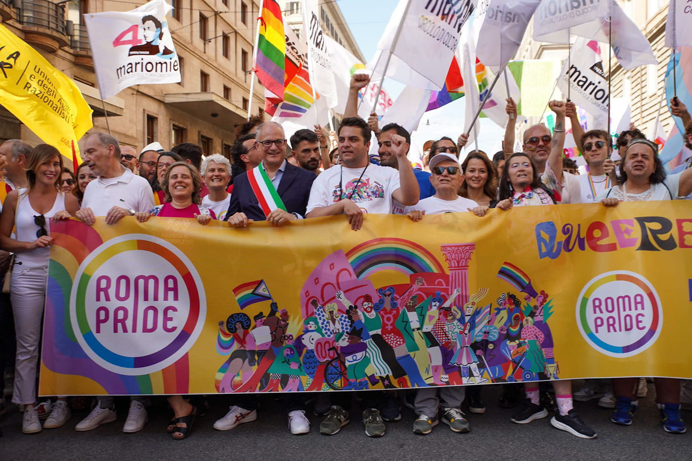pride LGBTQI banner parade