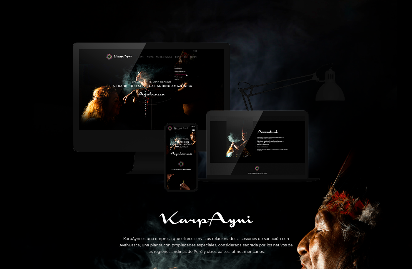 Web Web Design  Responsive ayahuasca misterio black negro humo smoke