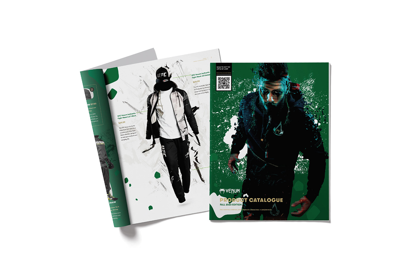 Venum design Catalogue magazine print Graphic Designer Advertising  marketing   adobe illustrator visual identity
