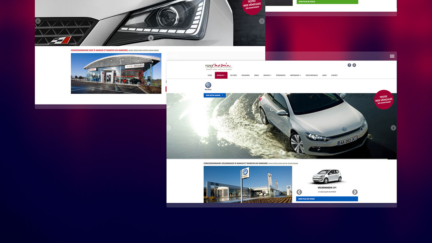 garage mazuin Audi VW seat voiture car Website