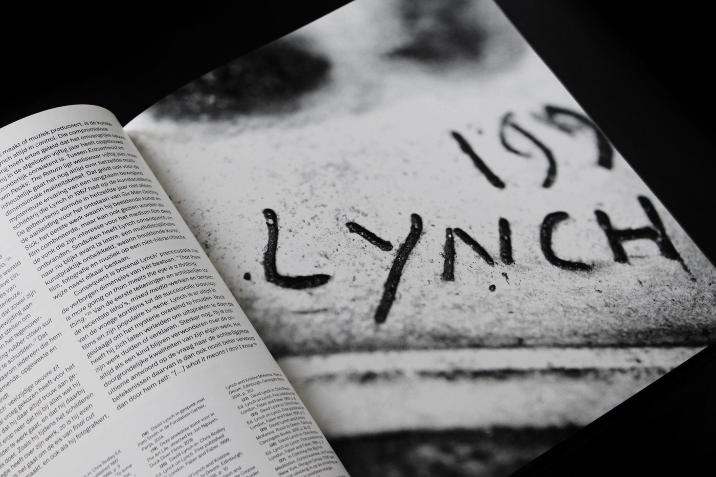 David Lynch book design editorial art book STUDIO DAVID LYNCH cover design black exhibition catalogue Paintings