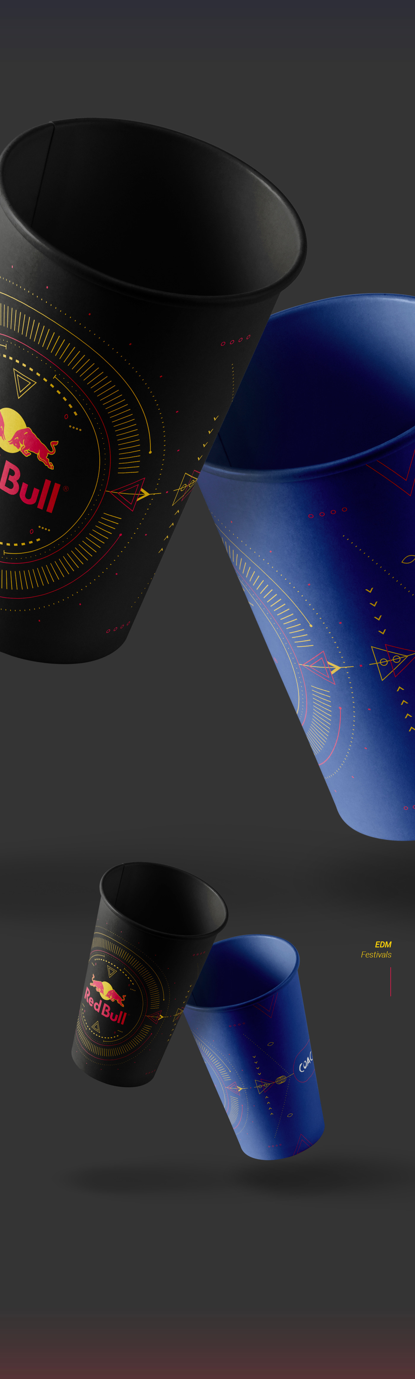 Red Bull cup design festival music poster summer disruptive hip hop edm