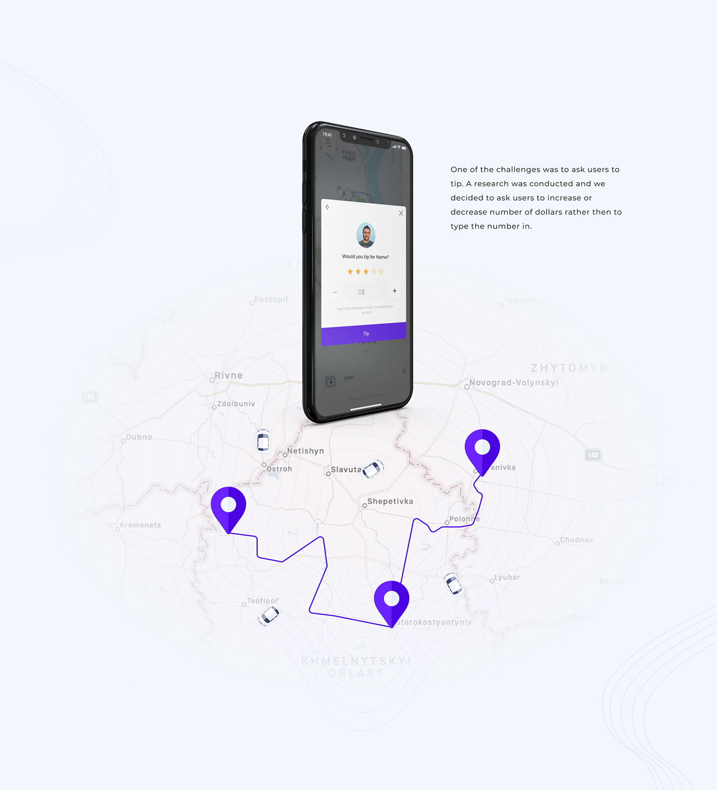 app cab car Case Study map mobile taxi Transport UI ux