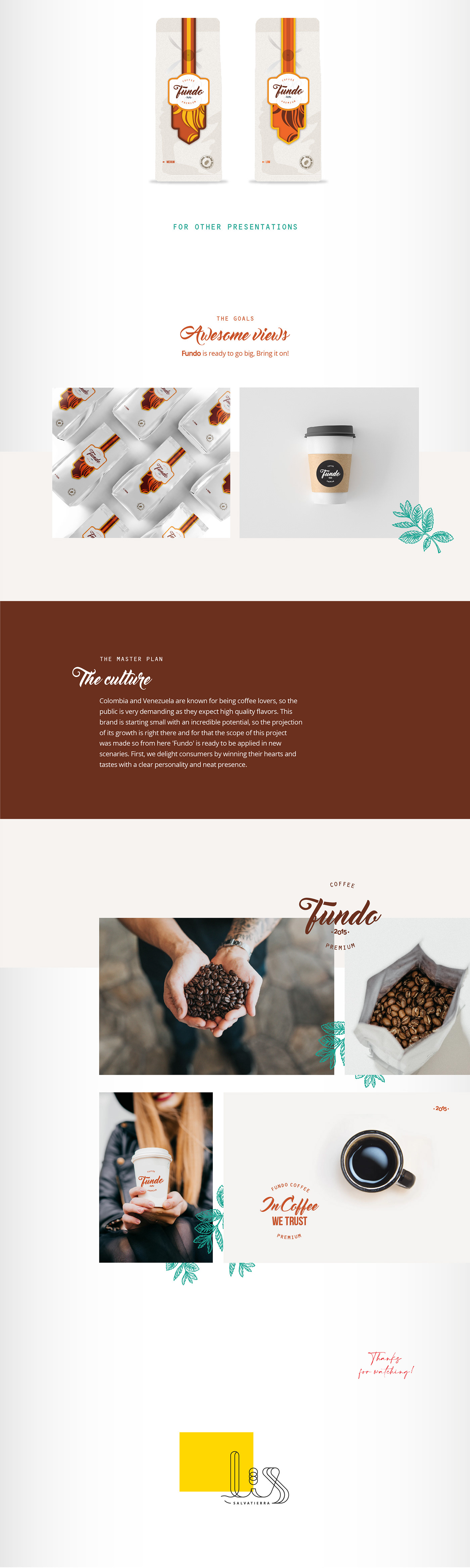 brand Coffee coffeedesign coffeelogo coffeeproductdesign design fundo identity LisSalvatierra Packaging