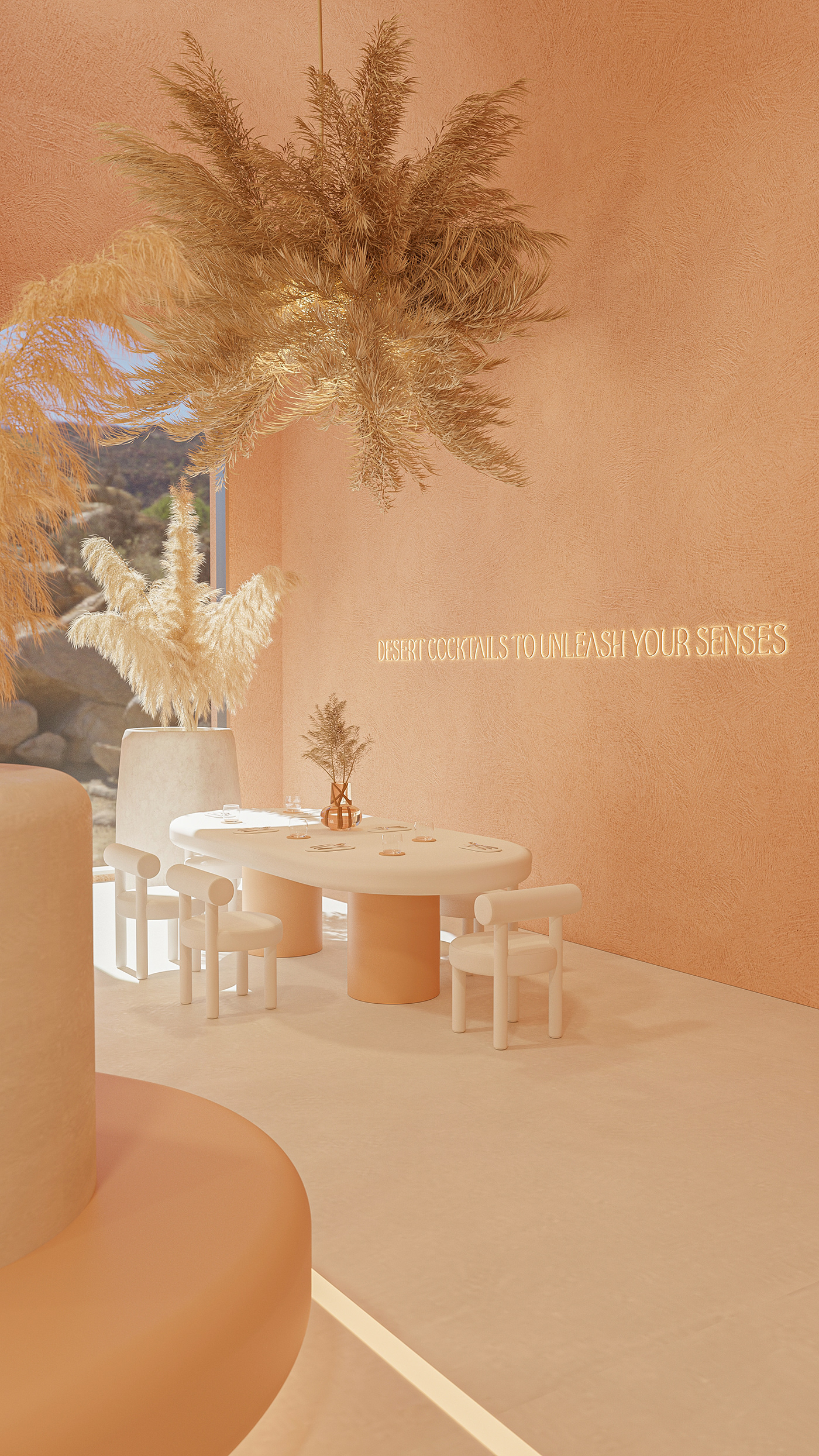 restaurant restaurante bar interior design  Interior architecture modern visualization cocktail bar desert
