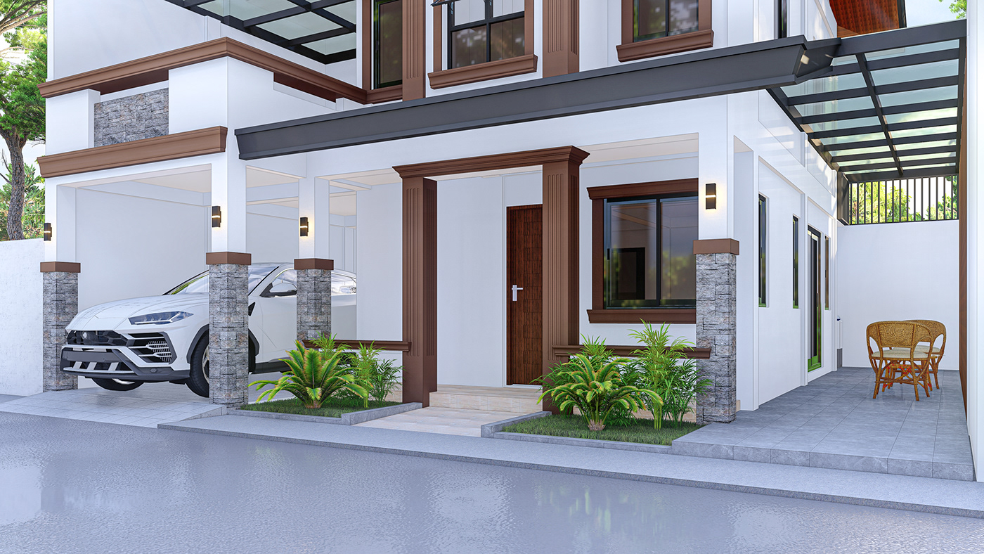 architecture Render visualization modern interior design  exterior 3D