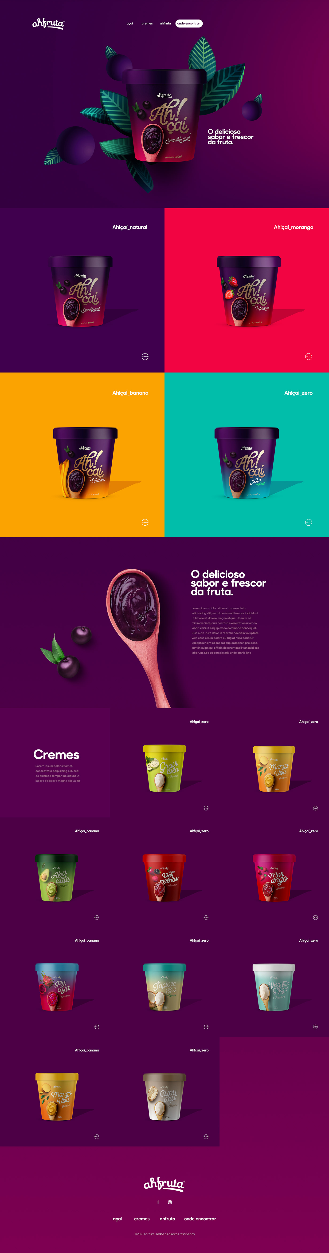 acai brand branding  design Fruit package Packaging