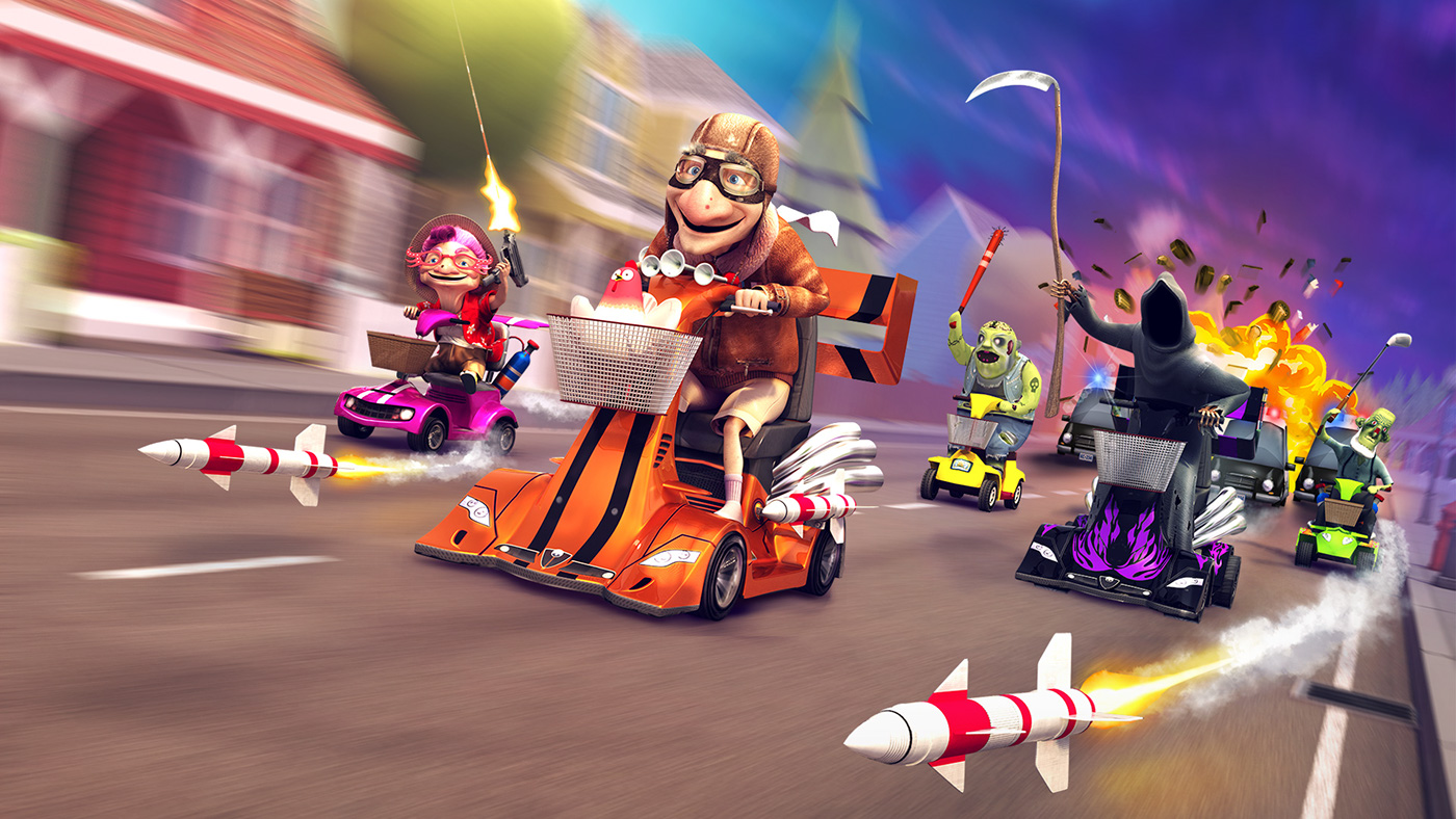 forsigtigt Identificere Auckland Coffin Dodgers - Kart Racing Game for Steam, PS4 & XBOX on Behance