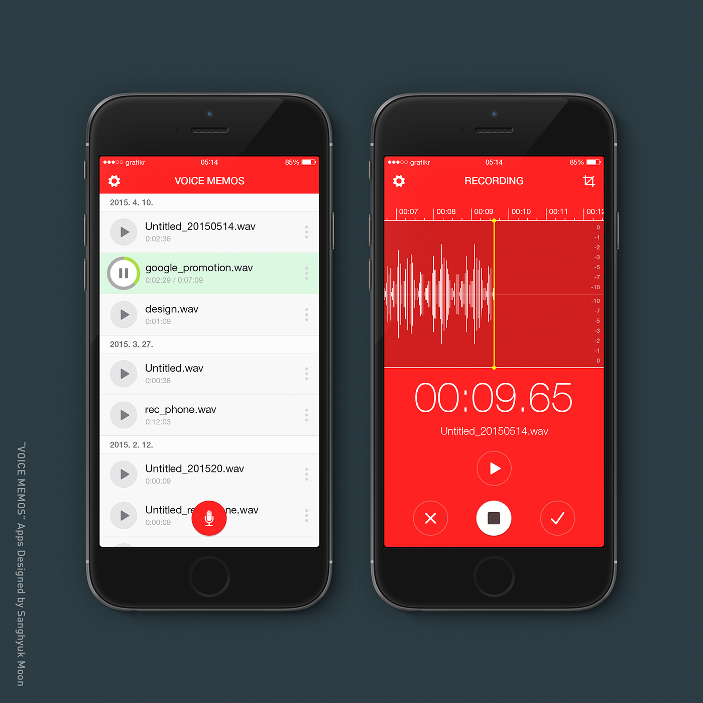 VOICE MEMOS Apps on Behance