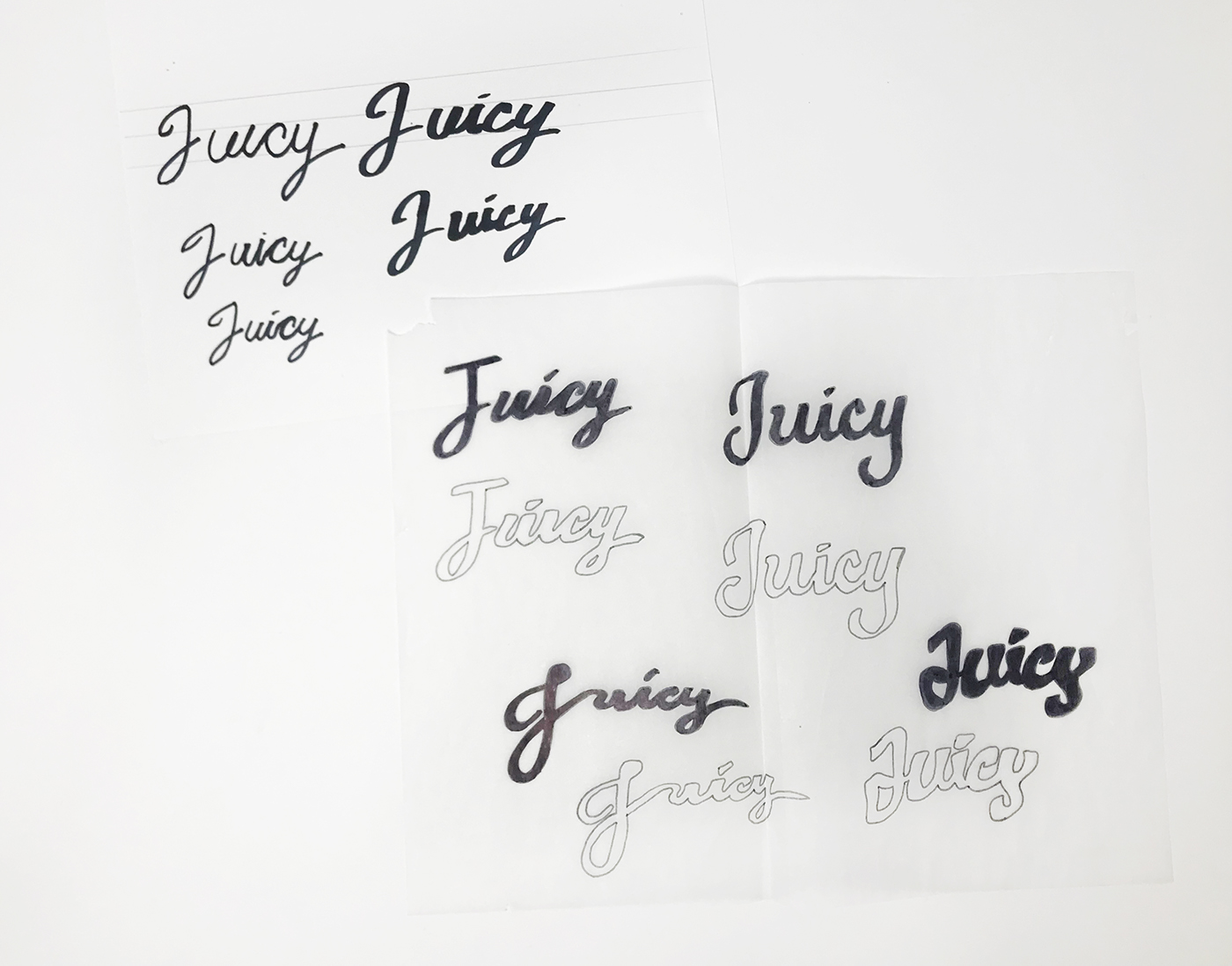 typography   HAND LETTERING juicy typetool