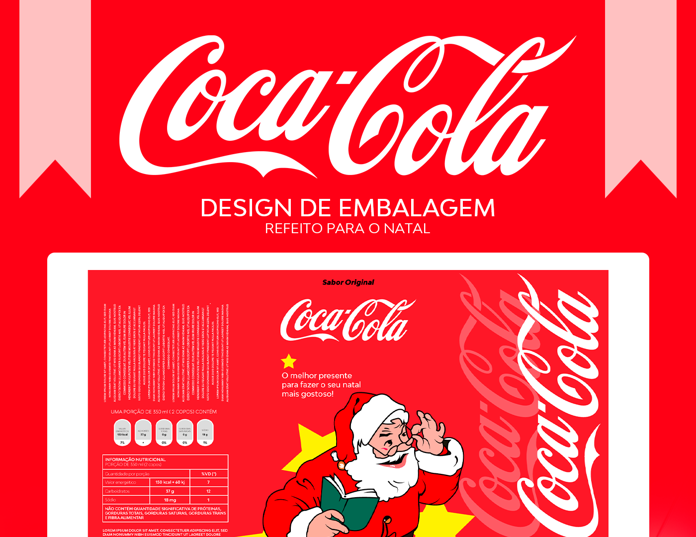 soft drink Packaging Mockup adobe illustrator Graphic Designer Coca Cola redesign embalagem embalagem de produto marca