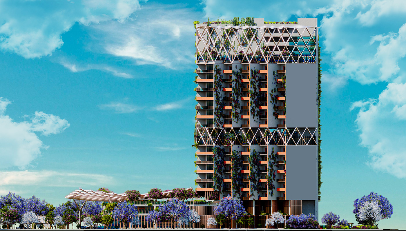architectural design architecture hotel project architectural visualization Render 3D