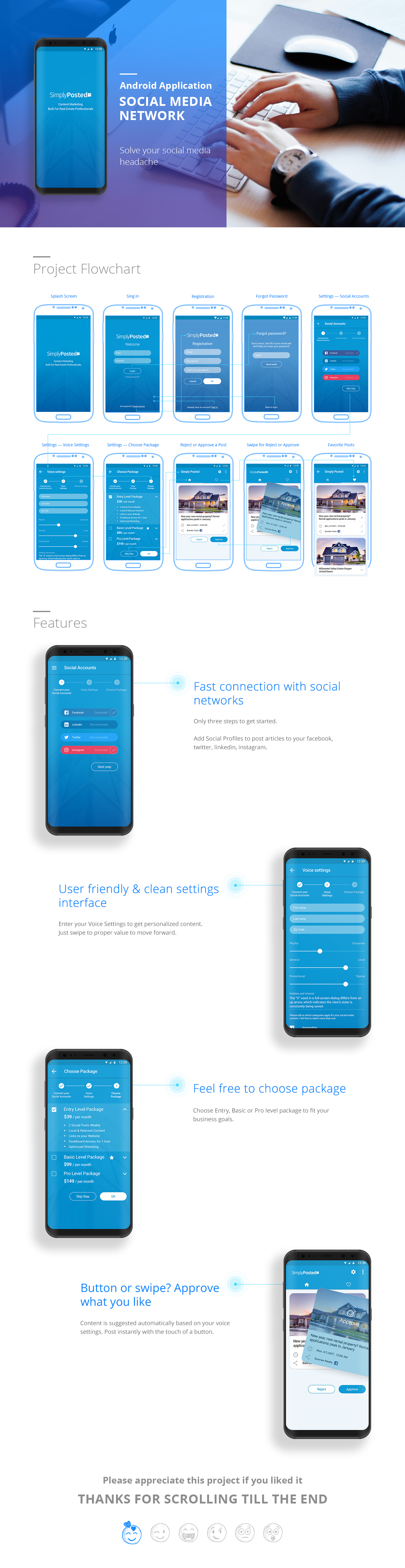 android ios UI/UX social media content Mobile Application