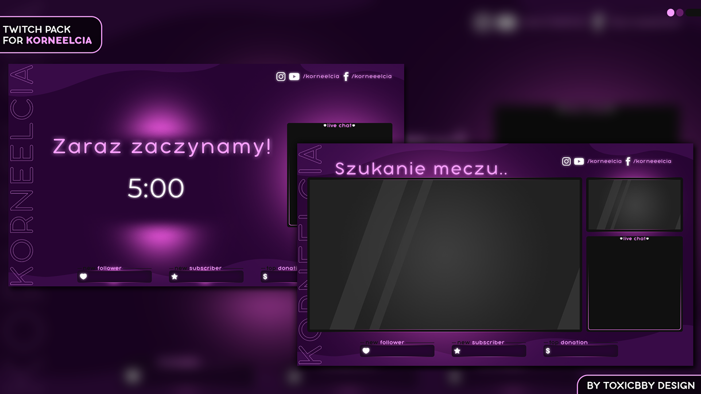 Twitch Twitch Graphics banners Overlay cute graphic photoshop commission Pack twitch design