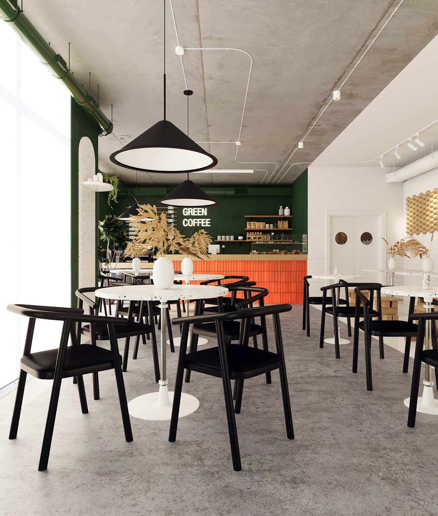 Interior interiordesign coffeeshop moscowdesign saintpetersburgdesign interiordesigner archviz cafe restaurant designcafe
