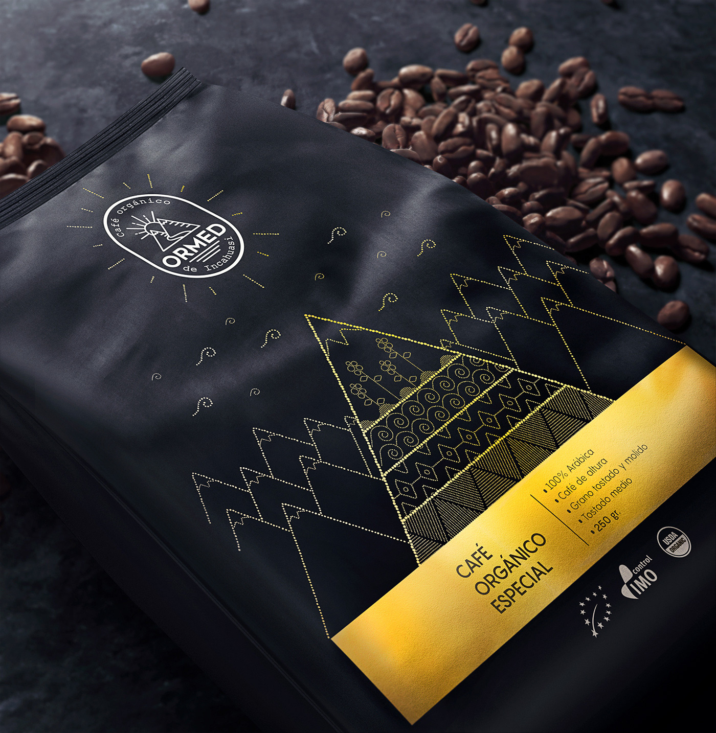 branding  design Packaging Coffee identity peru organic premium
