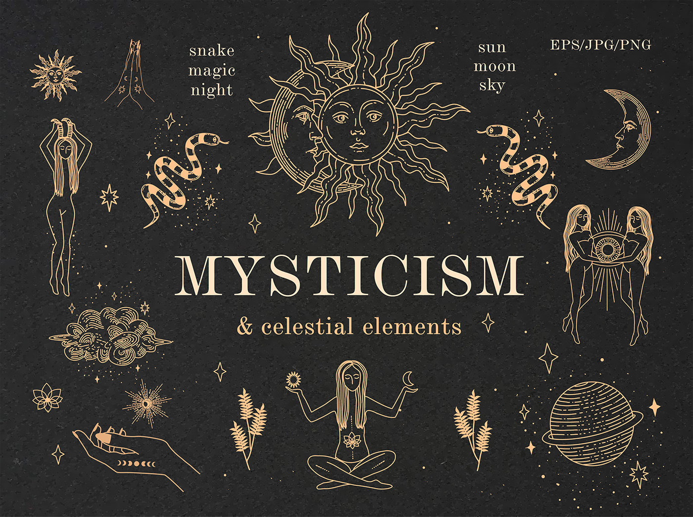 Mysticism celestial Magic   moon stars witchcraft Astrology cosmos SKY Sun