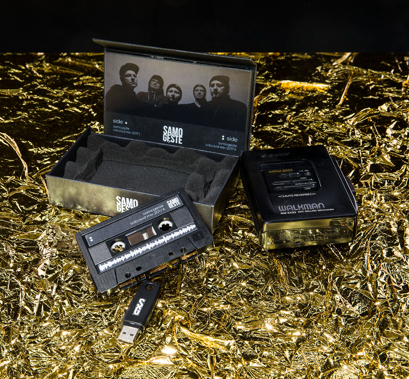 cassette Samo Gęste cover Album techno dom walkman gold łódź muzyka