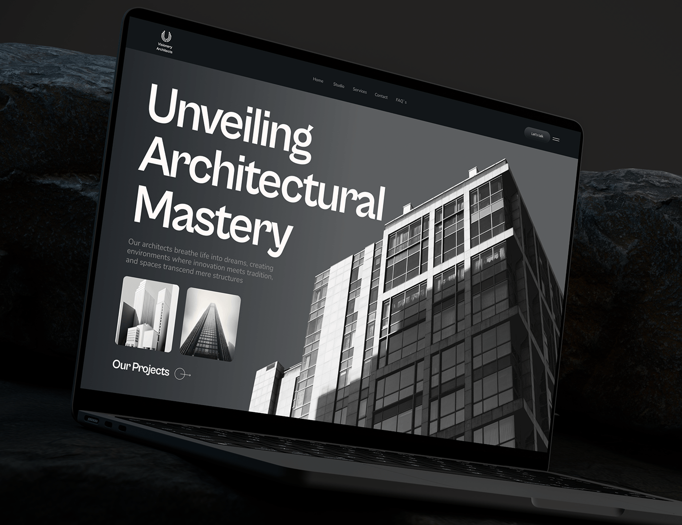 architecture design Architecture website Real Estate Website landing page design architecture landing page
