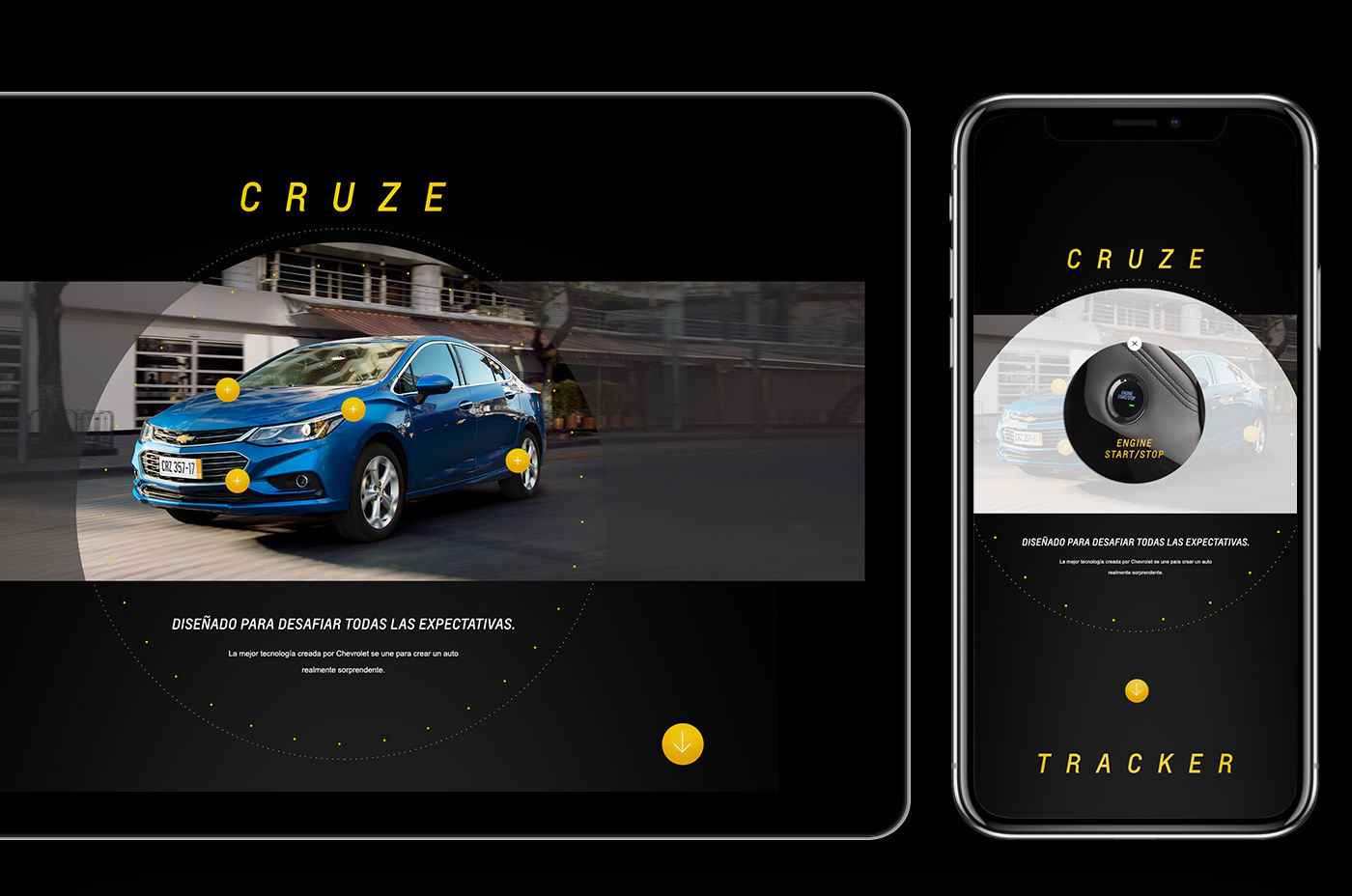 Web Cars UI ux interaction design chevrolet art direction  graphic Trailblazer