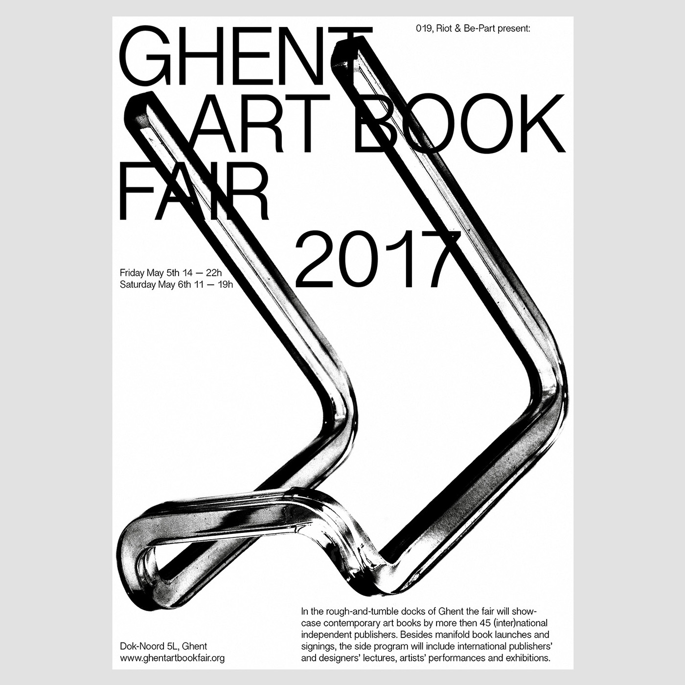 Ghent art book Fair art book poster identity