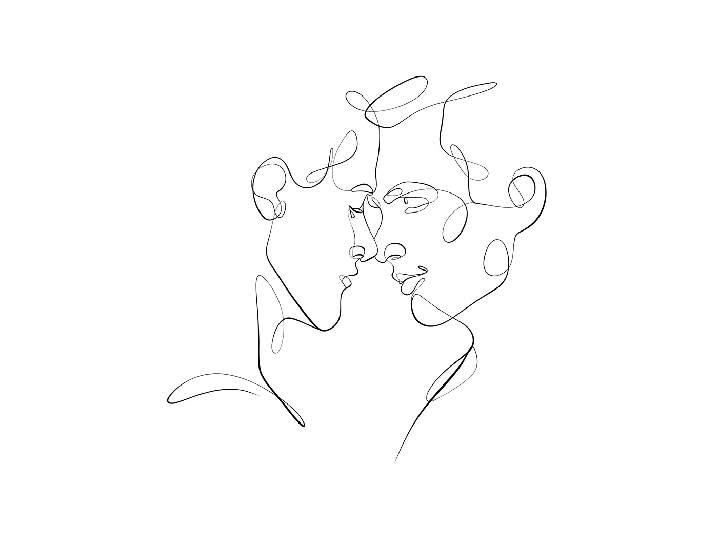continuous line face line art line art lineart linedrawing minimalist minimalistic One Line Art simple vector