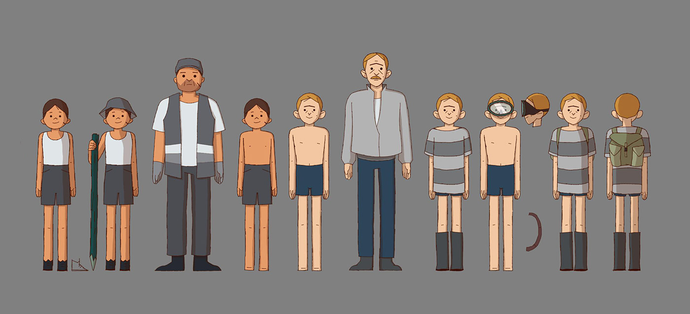 animation  2D Character design  characters modelsheet ILLUSTRATION  storytelling  