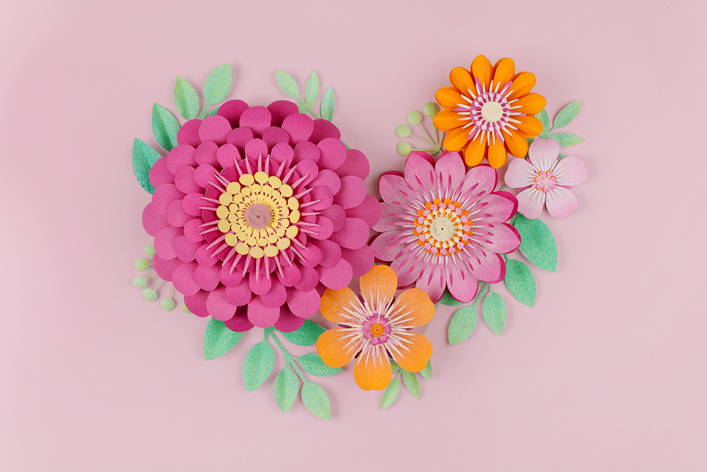 craft floral pattern floraldesign Flowers ILLUSTRATION  paper papercraft papercut sculpture spring