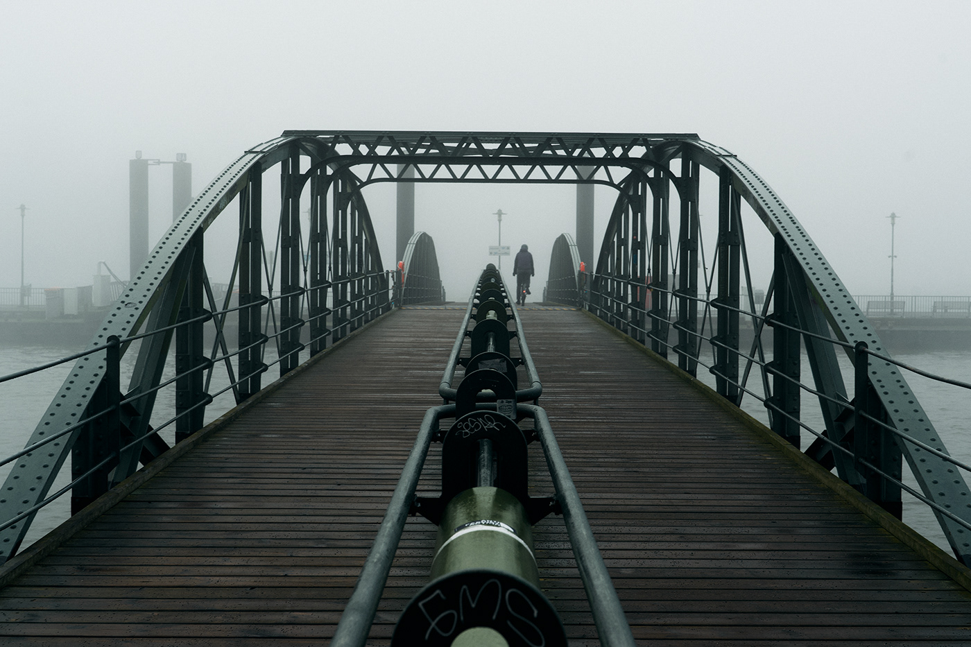 mist Photography  hamburg harbour port ship river altona elbe fog