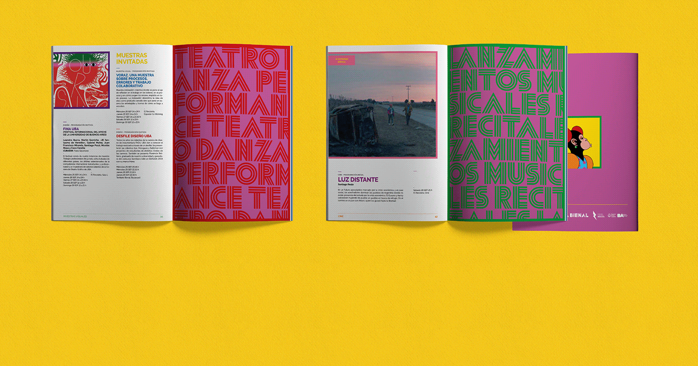 bienal Biennale Booklet branding  editorial festival identity Program Web