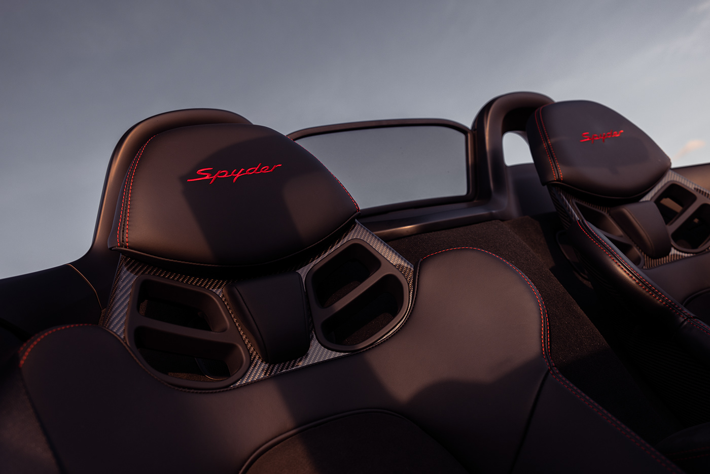 automotive   car photography Commercial Photography convertible photoshoot Porsche Porsche 718 Spyder red car