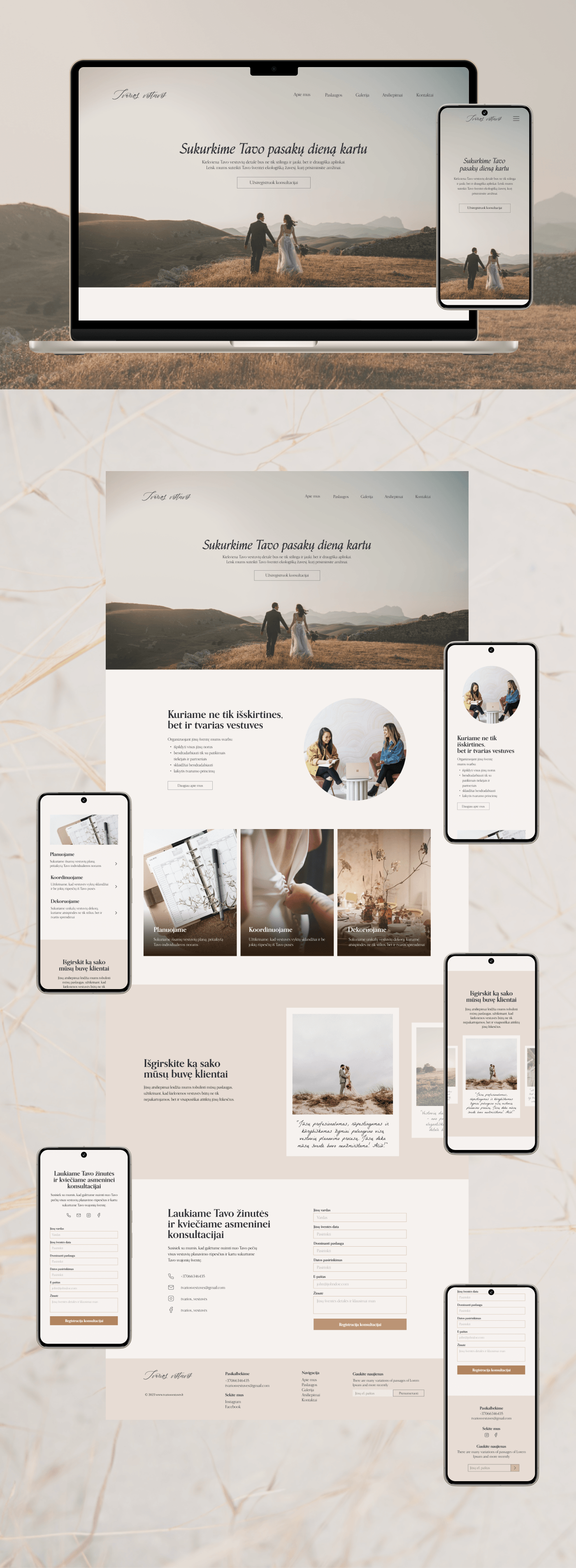 Web Design  UI/UX Figma wedding homepage landing page banner ads service