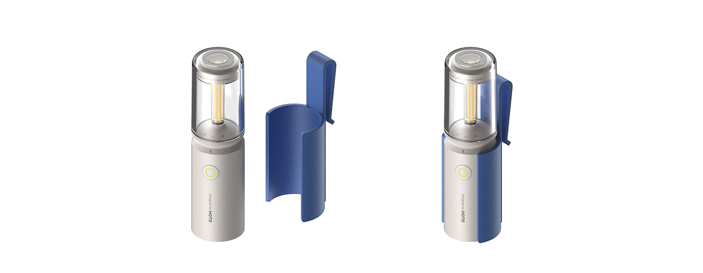 3d printing accessories camping flashlight industrial design  lantern light Outdoor rendering visualization