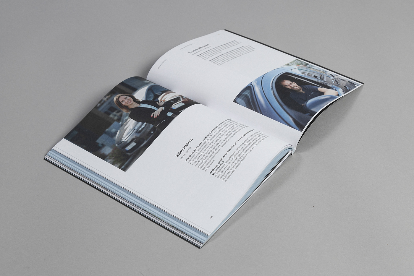 annual report editorial design  print Scandinavian report norway norwegian car design