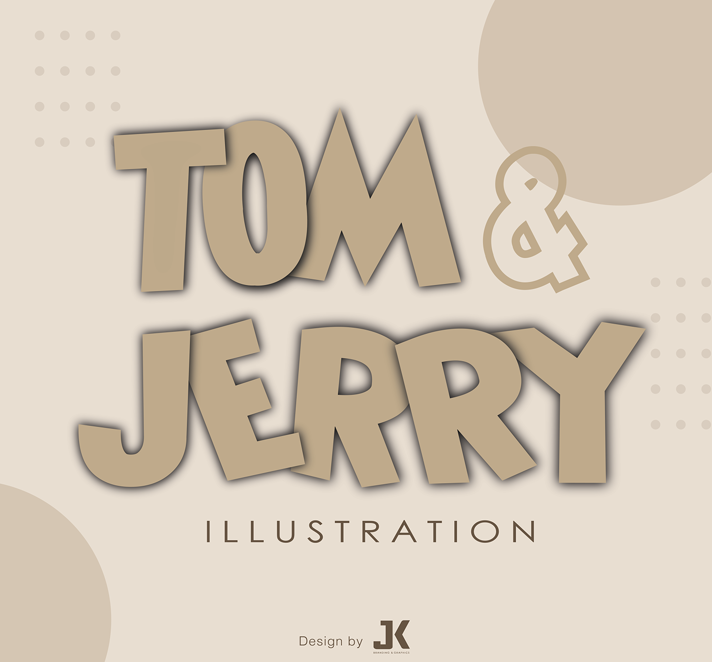 artwork cartoon Drawing  ILLUSTRATION  illustrations Illustrator sketch Tom and Jerry typography  