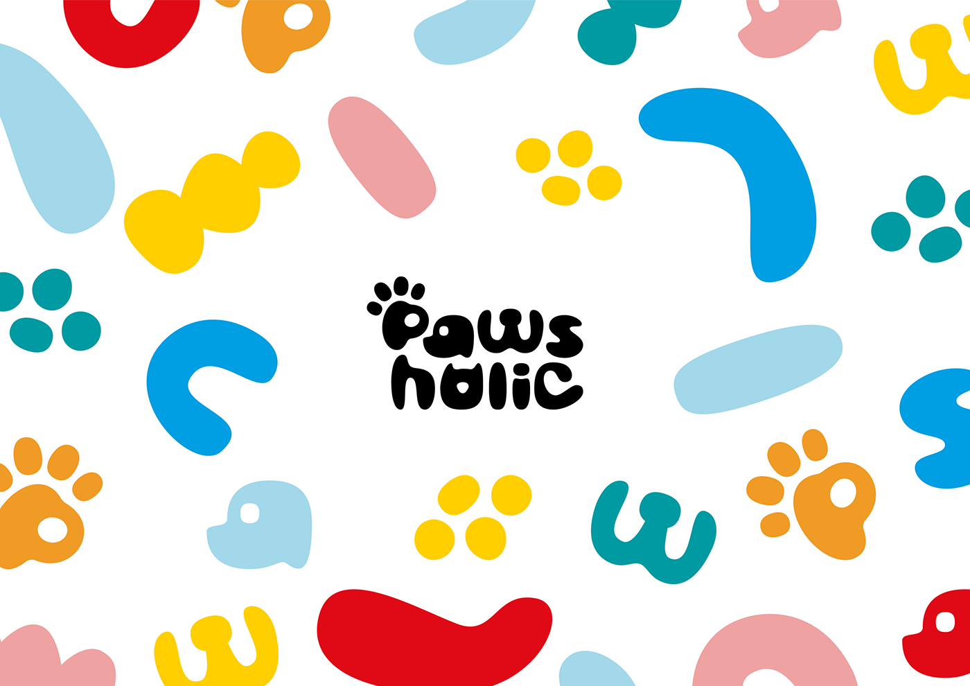 branding  color dog logo Logotype Packaging pattern paws Pet poop